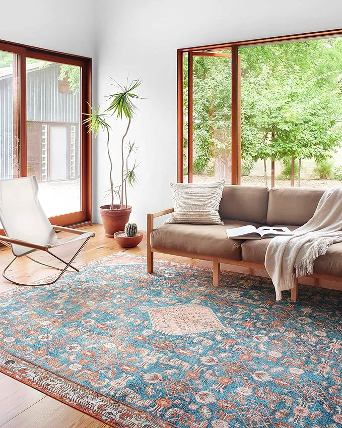 Convenient Loloi Layla Collection LAY-10 Marine Clay 2′-6 x 12′-0 .13 Thick Runner Rug Minimalist