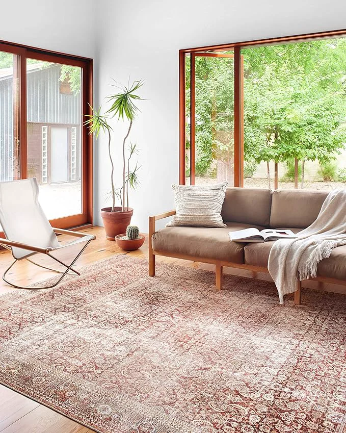 Relaxed Loloi Layla Collection LAY-11 Cinnamon Sage 9′-0 x 12′-0 .13 Thick Area Rug Next-Generation