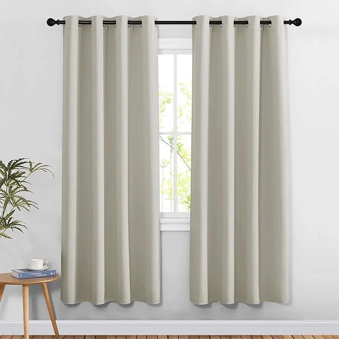 Soft NICETOWN Natural Doorway Curtains 78 inches Long Consistent