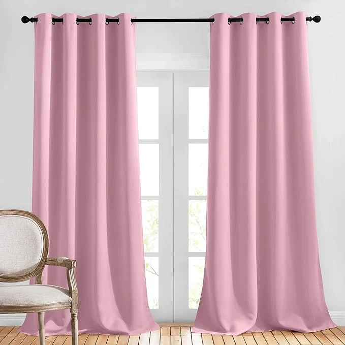 Convenient NICETOWN Bedroom Room Darkening Curtains Soft