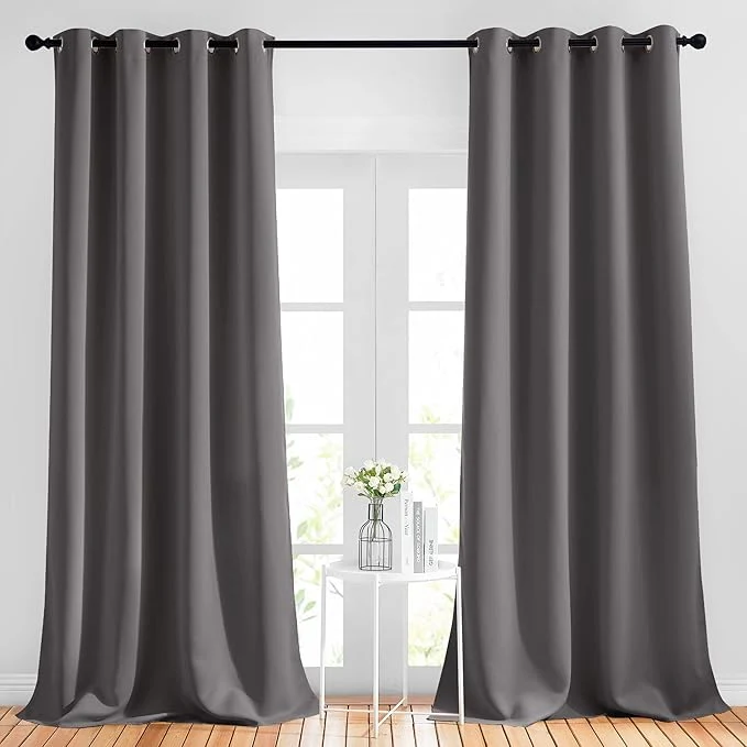 Reusable NICETOWN Blackout 102 inch Curtains Professional