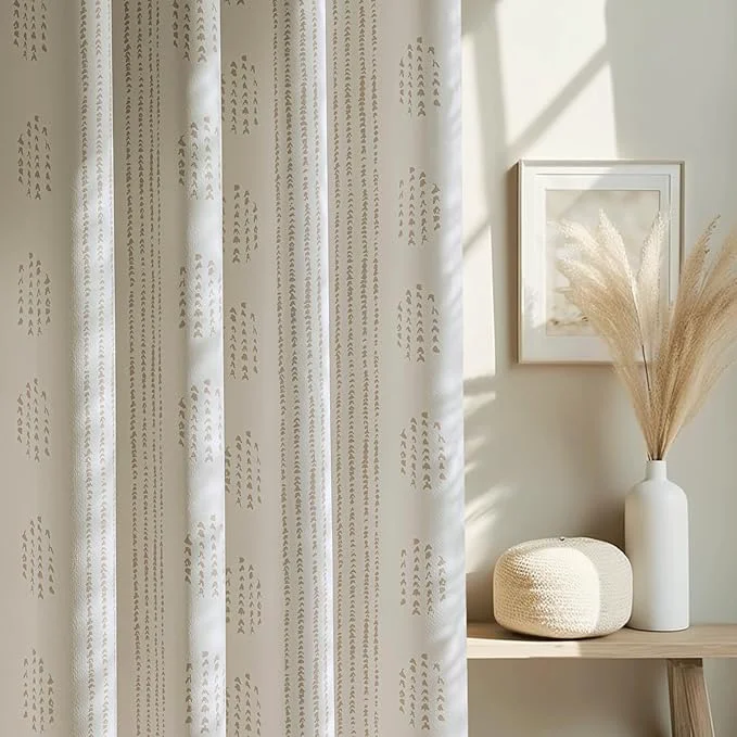 Soft Boho Blackout Curtains 90 Inches Long Efficient