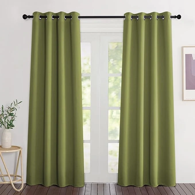 Prestigious NICETOWN Room Darkening Doorway Curtains 80 inches Long Classic