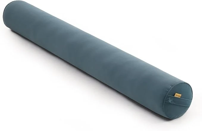 Refined Long Round Body Pillow for Adults – Bolster Pillow for Bed Cervical Roll Pillow Solid