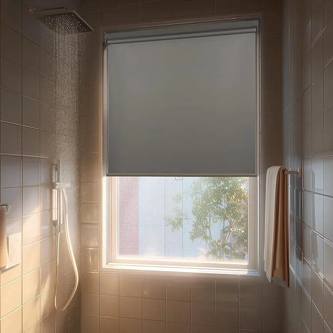 Classic HESTIA No Drill Cordless Blackout Roller Shades Screwless Waterproof Shower Genuine