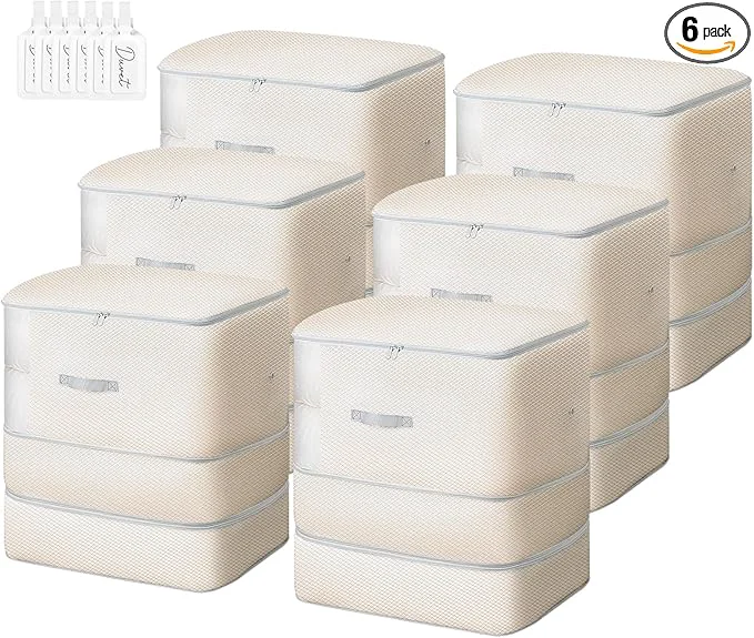 Fine Crafted Comforter Storage Bag – 130L Large Capacity Blanket Storage Bags 3-Layer Ultra Powerful