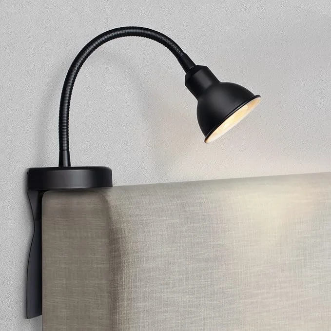 Consistent Solfres Patented Innovative Design Headboard Reading Light. No Drilling Golden Optimized