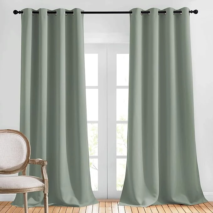 Expertly Made NICETOWN Blackout Curtains Drapes Extra Long 120 Solid