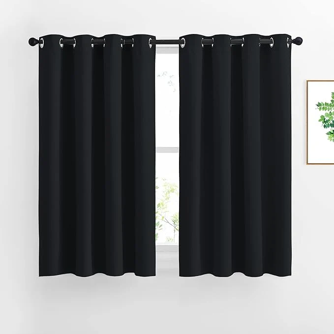 Prestigious NICETOWN Black Out Curtains 54 inch Long Breathable