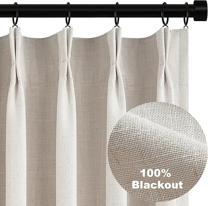 Prestigious Topfinel Pinch Pleat Full Blackout Curtains Drapes 84 Inch Length 2 Panels Set Easy-to-Use