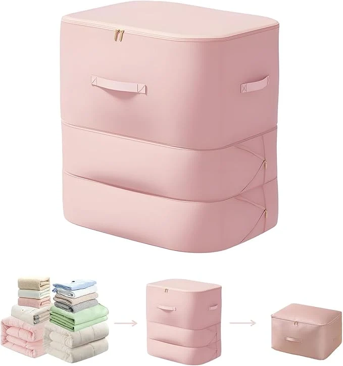 Practical Ultra Space Saving Self Compression Organizer 2025 New 3-Layer Zipper Large Powerful