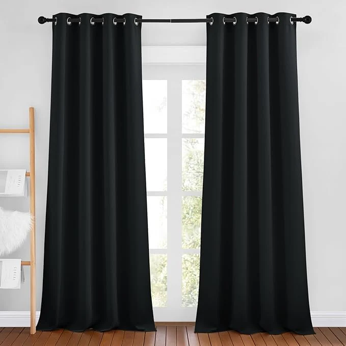 Fast NICETOWN Black Out Curtains 96 inches Long Grommet Thermal Insulated Blackout Exceptional