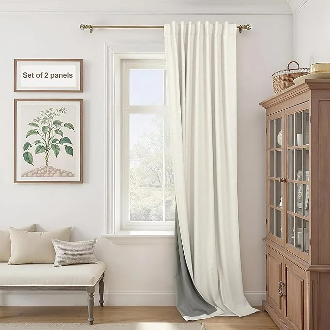 Practical Extra Wide 70 Inch Blackout Curtains Drapes 108 Inch Long 2 Panel Trendy