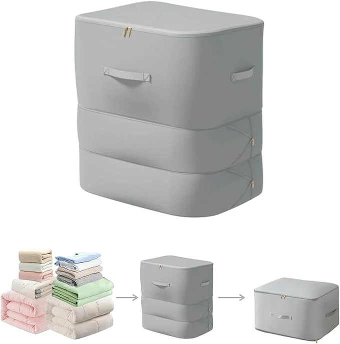 Authentic Ultra Space Saving Self Compression Organizer 2025 New 3-Layer Zipper Large Fashionable