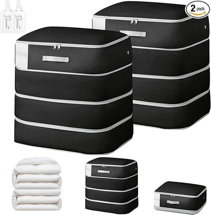 High-Quality Comforter Storage Bag – 130L Large Capacity Blanket Storage Bags 4-Layer Ultra Contemporary