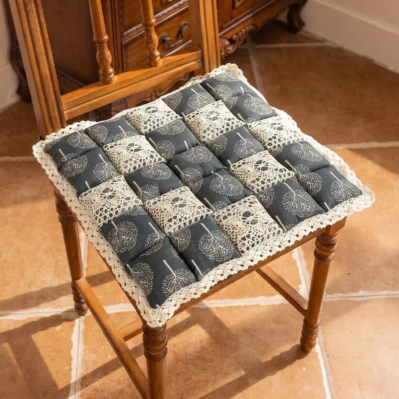 User-Friendly Ownkoti Vintage Country Floral Lace Chair Cushion Efficient