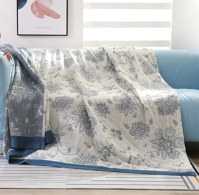 Fine MSGKV Boho Throw Blanket for Bed 80 39 39 x90 39 39 Cotton Reversible Woven Breathable amp Lightweight Spring Decorative Blanket for Couch Living Room Efficient