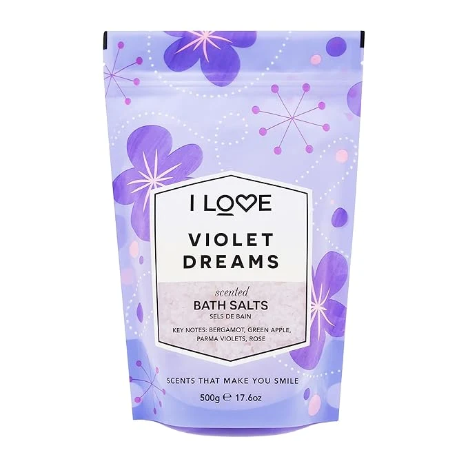 Sustainable I LOVE Violet Dreams Bath Salts Exceptional