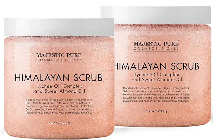 Easy-to-Use Majestic Pure Himalayan Salt Body Scrub Durable