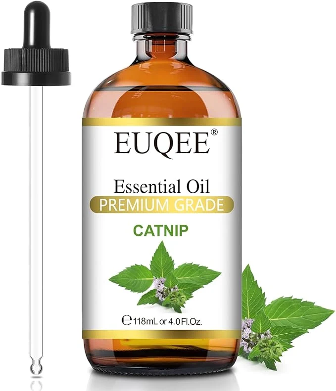 Responsible EUQEE 118ML Catnip Essential Oil Pure Fresh Herbal Aroma Catnip Essential Oil Top-Quality