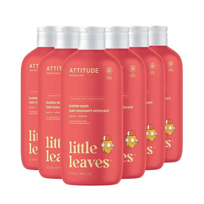 Trusted Attitude Bubble Wash for Kids EWG Bubble Bath Hair Shampoo and Body Minimalist
