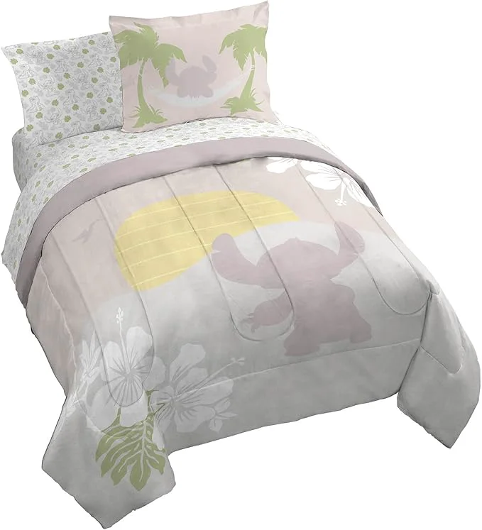 Flexible Jay Franco Disney Lilo and Stitch Queen Size Comforter Set – 7 Piece Bedding Includes Sheet Set amp Pillow Covers – Super Soft Cozy Bedding Trusted