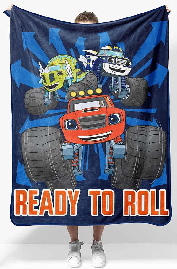 Trusted Jay Franco Kids Plush Throw Blanket – Soft amp Comfy Throw for Couch or Bed – Cozy Home Décor for Living Room amp Bedroom Blue – Blaze 40×50 – Travel Blanket Dependable