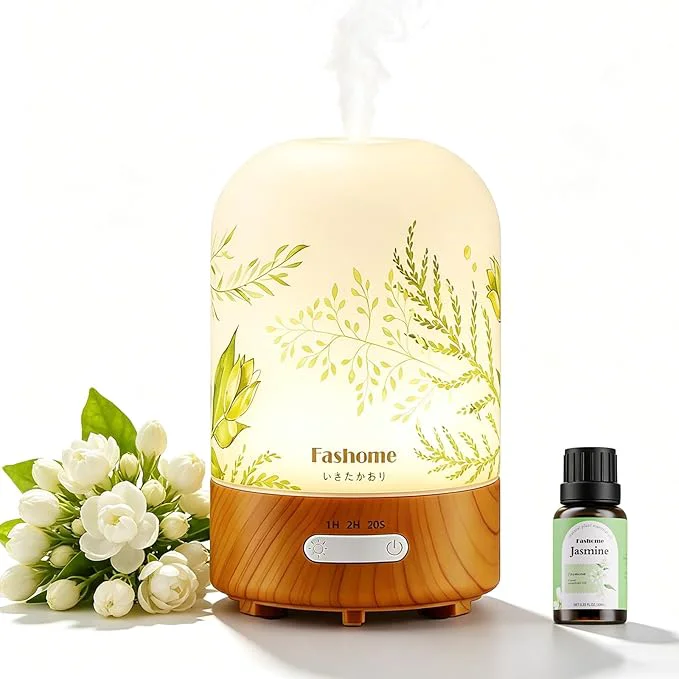 Specialty Essential Oil Diffuser Hand Blown Glass Aromatherapy Diffuser Ultrasonic Cool Next-Generation