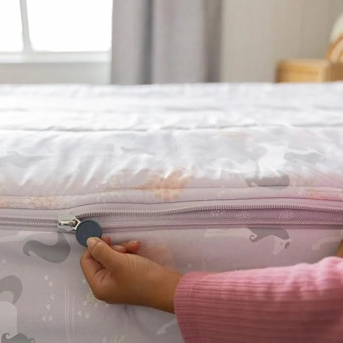 Solid Beddy 39 s Fairytale Unicorn Girls Durable Zipper Bedding for Kids Bed in a Bag Purple Sheets amp Comforter with Unicorns Design Includes Pillowcase amp Pillow Sham Easy to Make amp Wash Environmentally Friendly