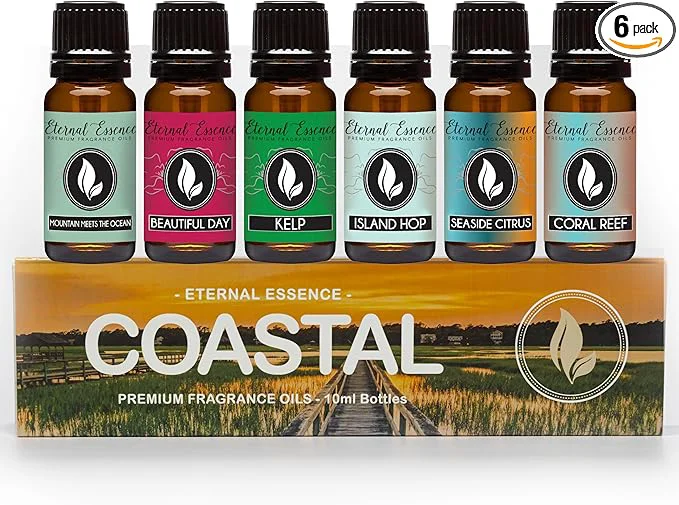 Carefully Designed Eternal Essence Oils Coastal Set of 6 Premium Fragrance Oils Healthy