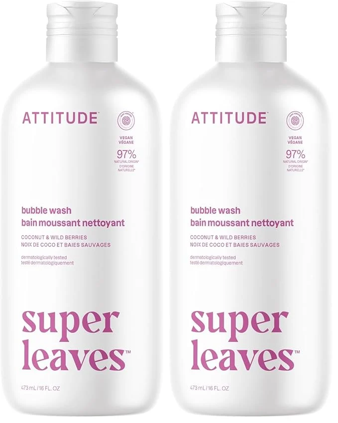 Verified ATTITUDE Bubble Bath EWG Plant and Mineral-Based Dermatologically Stylish