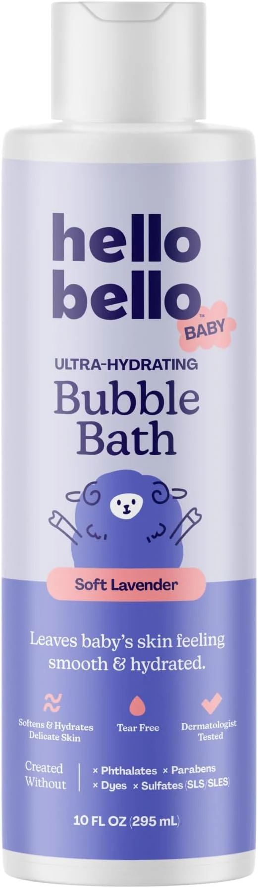 Smooth Hello Bello Baby Premium Bubble Bath Gentle Soft Lavender Scent High-Performance