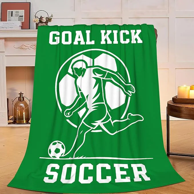 Smart Soccer Blanket Super Soft Warm Fluffy Fleece Flannel Ball Sports Throw Blanket Cozy Fuzzy Plush Stuff Bedding Blankets Gifts for Teens Boys Kids Women Girls Adults 80 quot X60 quot Official