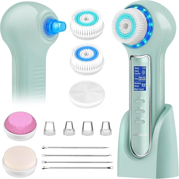 Sustainable UMICKOO Face Scrubber Exfoliator Facial Cleansing Brush Waterproof Breathable