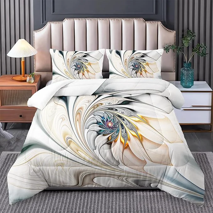Fashionable Queen Size Bedding Set Marble Queen Size Bed Comforter Set Black and White Marble Black White and Gold Bedroom Sets Queen Quilt Bedding Set Geometry Paris Bedroom Comforter Set Lightweight
