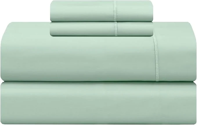 Excellent Feather amp Stitch 500 TC California King Size 4pc Damask Bed Sheet Set Soft Cotton Breathable Bedsheets 18 quot Deep Pockets Sateen Weave Striped Bedding Mattress – Soft Sage User-Friendly