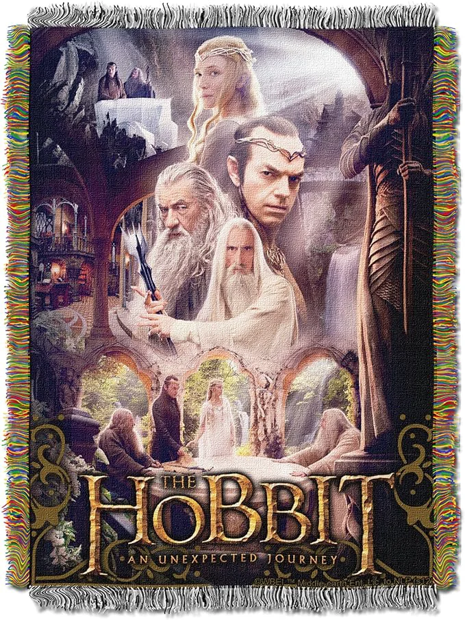 Functional Northwest Lord Of The Rings – The Hobbit Woven Tapestry Throw Blanket 48 quot x 60 quot Last House Long-Lasting