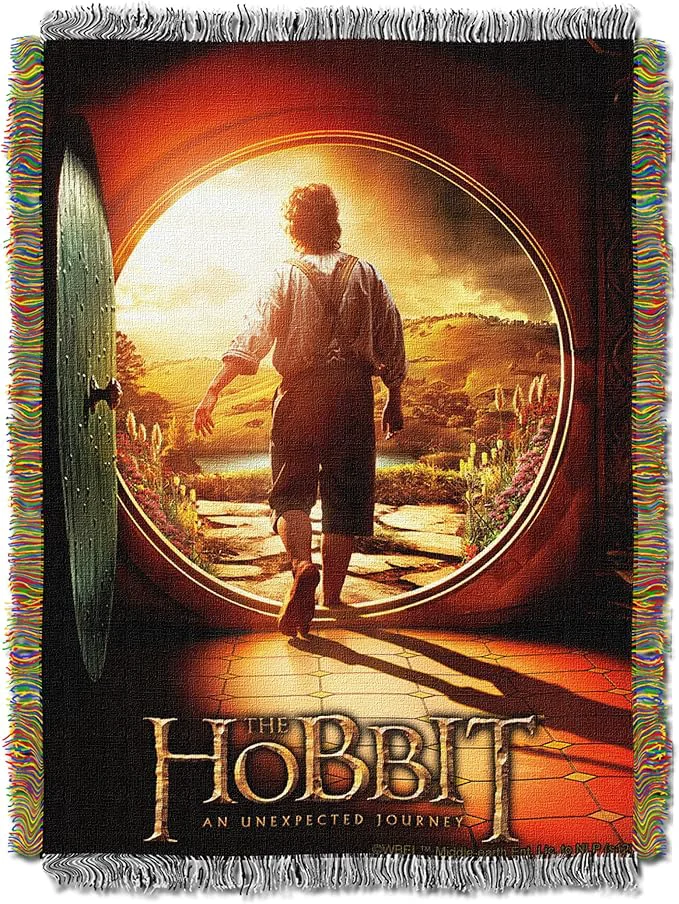 Consistent Northwest Lord Of The Rings – The Hobbit Woven Tapestry Throw Blanket 48 quot x 60 quot First Journey Verified
