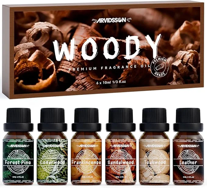 Elite Woody Essential Oils Set ARVIDSSON Woodsy Fragrance Oil Lightweight