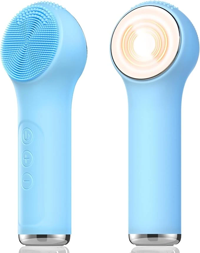 Recyclable Silicone Facial Cleansing Brush Portable Electric Face Scrubber Unique
