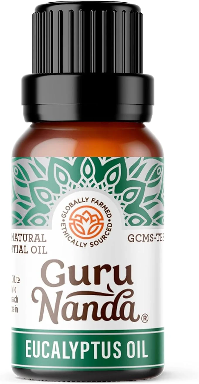 Refined GuruNanda Eucalyptus Essential Oil – Pure Natural and Undiluted Clean