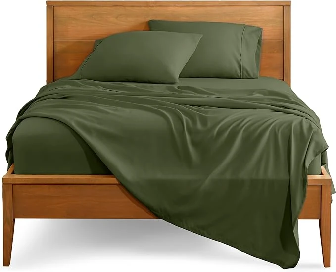 Convenient Bare Home King Sheet Set – 1800 Ultra-Soft Microfiber King Bed Sheets – Double Brushed – Deep Pockets – Easy Fit – 4 Piece Set – Bedding Sheets amp Pillowcases King Cypress Durable
