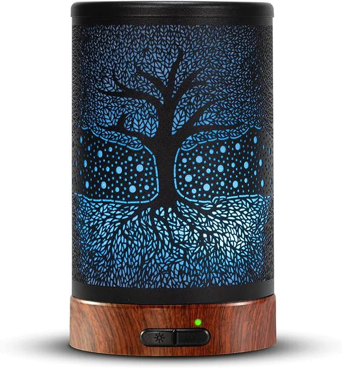 Advanced EQUSUPRO Essential Oil Diffuser 150ml Black Metal Aromatherapy Oil Diffuser High-End