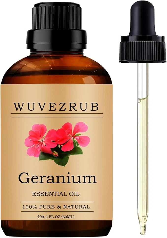 Expertly Made Geranium Essential Oil 60ML Pure and Natural Relaxed