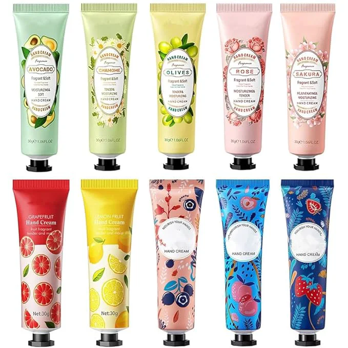 Clean 10 Pack Hand Cream for Dry Cracked Hands Travel Size Moisturizing Mini Hand Specialty