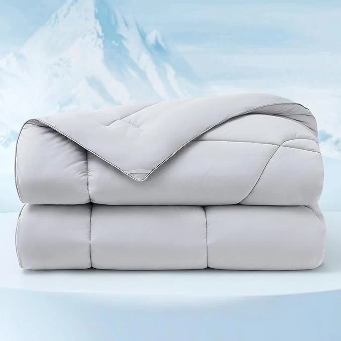 Contemporary Bedsure Cooling Comforter Full Size – Cooling Blankets for Hot Sleepers Lightweight Comforter for Summer with Dual-Sided Cool Tech Soft Breathable Cold Blanket for Sleeping Grey 82×86 Inches Efficient