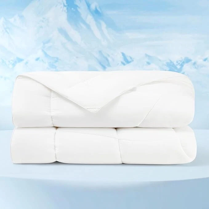 Fast Bedsure Cooling Comforter Queen Size – Cooling Blankets for Hot Sleepers Lightweight Comforter for Summer with Dual-Sided Cool Tech Soft Breathable Cold Blanket for Sleeping White 88×88 Inches Efficient