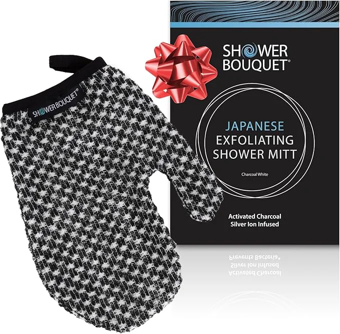 Unique Japanese Exfoliating Mitt for Shower Reusable