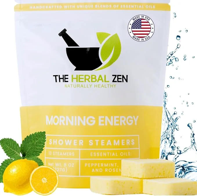 Secure Morning Energy Shower Steamers Aromatherapy 10 Pack Traditional
