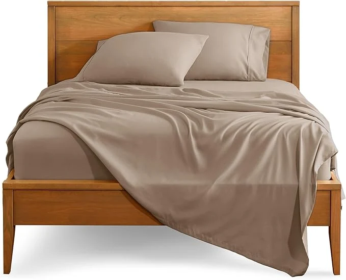 Practical Bare Home King Sheet Set – 1800 Ultra-Soft Microfiber King Bed Sheets – Double Brushed – Deep Pockets – Easy Fit – 4 Piece Set – Bedding Sheets amp Pillowcases King Pebble Trendy